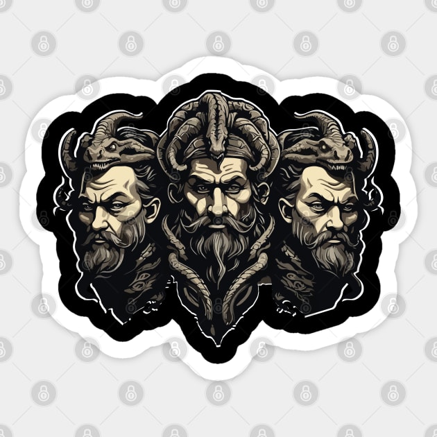 Trimurti Sticker by CatCoconut-Art